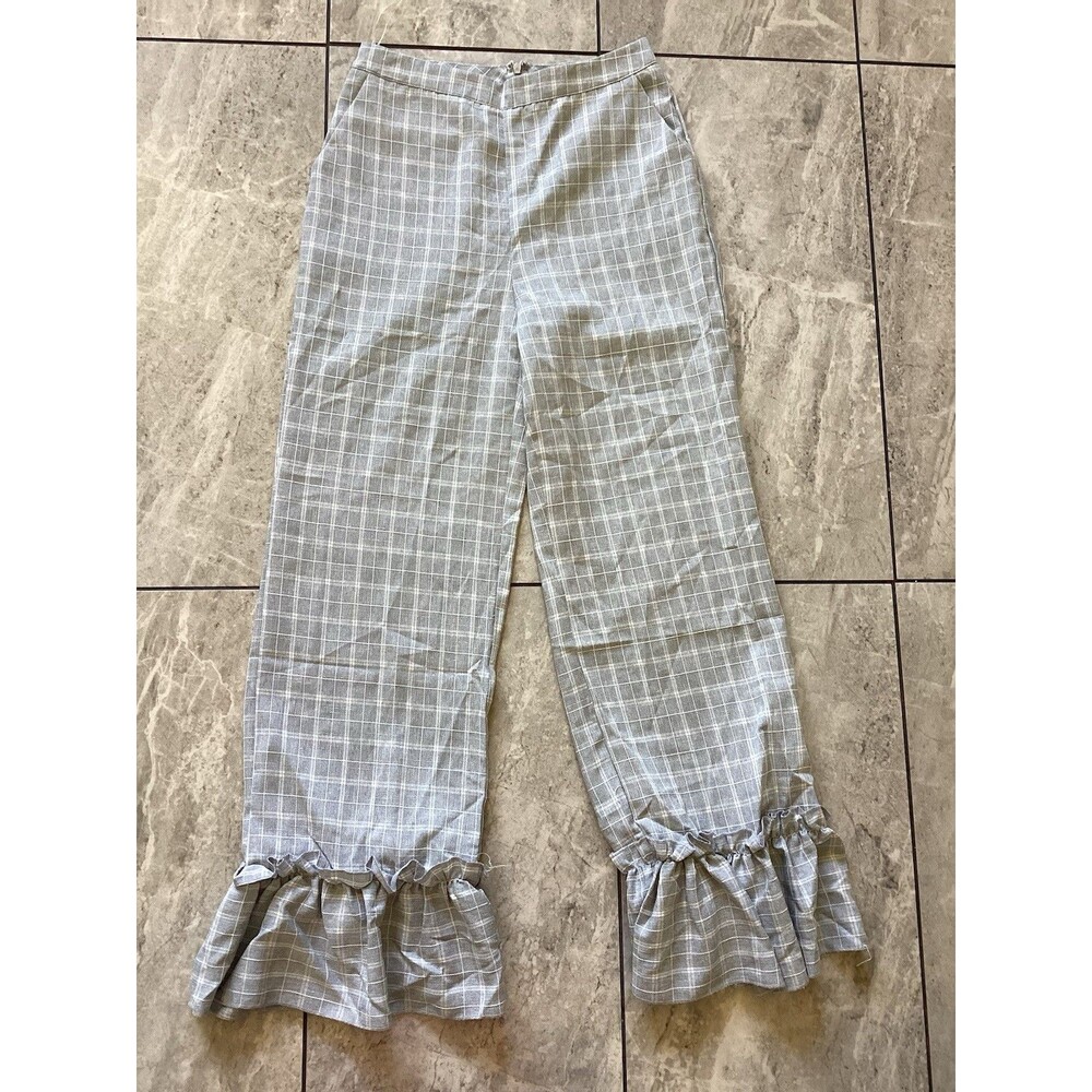 L’atiste by Amy Gray Pinstripe Ruffle Cropped Pants S